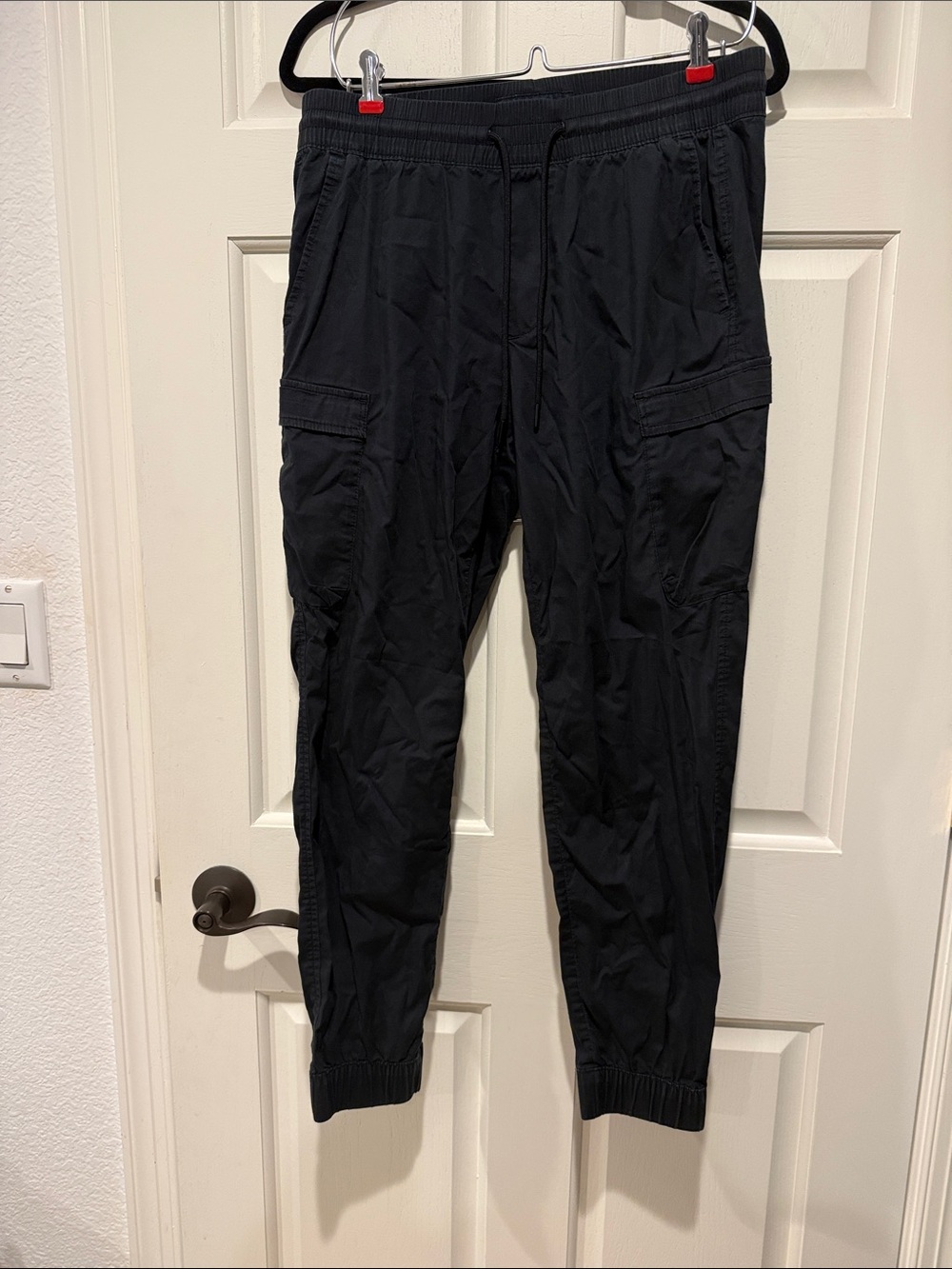 Abercrombie & Fitch Black Cargo Joggers